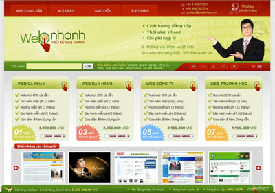 Webnhanh.vn - website dịch vụ chuyên nghiệp cho NukeViet chính thức ra mắt